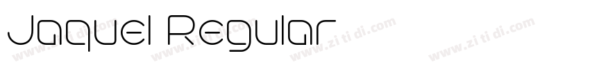 Jaquel Regular字体转换
